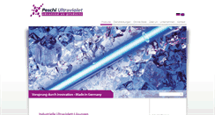 Desktop Screenshot of peschl-ultraviolet.com