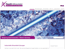 Tablet Screenshot of peschl-ultraviolet.com
